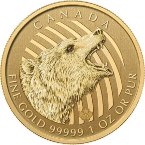 2016 Canadian Roaring Grizzly - 1 Troy Oz. .99999 Pure Gold