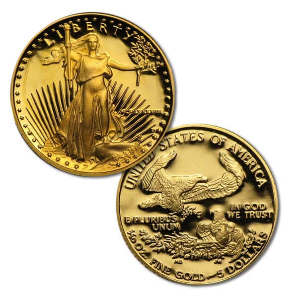 1988 Proof Gold Eagle Set (1 oz, 1/2-oz, 1/4-oz & 1/10-oz) - Image 3