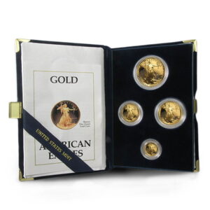 1990 Proof Gold Eagle Set (1 oz, 1/2-oz, 1/4-oz & 1/10-oz)