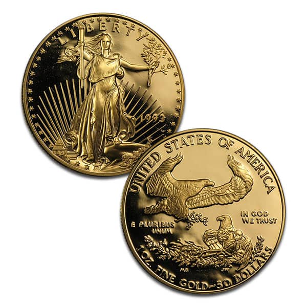 1993 Proof Gold American Eagle - 1 Troy Oz - Image 2