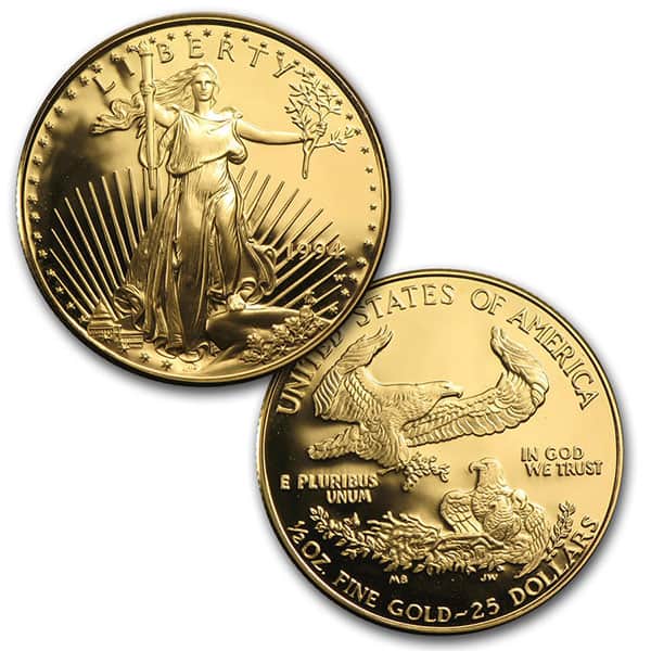 1994 Proof Gold Eagle Set (1 oz, 1/2-oz, 1/4-oz & 1/10-oz) - Image 3