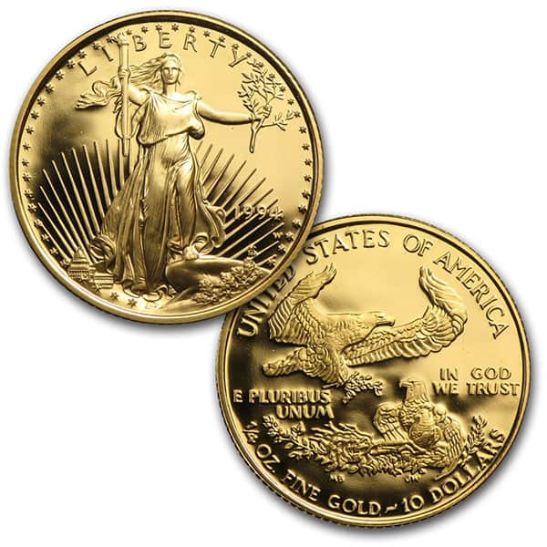 1994 Proof Gold Eagle Set (1 oz, 1/2-oz, 1/4-oz & 1/10-oz) - Image 4