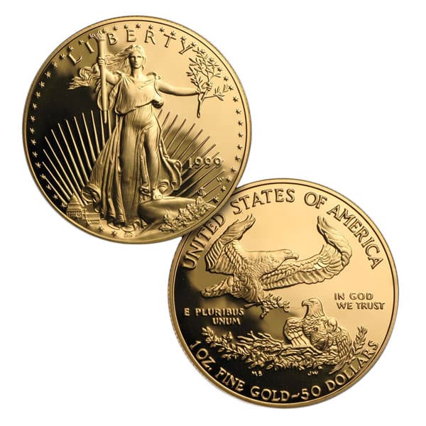 1999 Proof Gold Eagle Set (1 oz, 1/2-oz, 1/4-oz & 1/10-oz) - Image 3