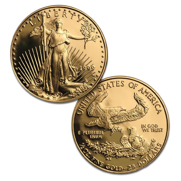1999 Proof Gold Eagle Set (1 oz, 1/2-oz, 1/4-oz & 1/10-oz) - Image 4