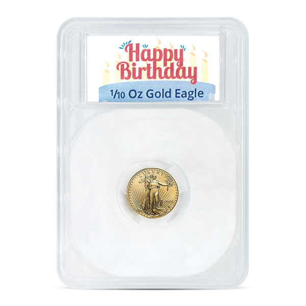 1/10th Oz Gold American Eagle (2026 Date) - IN HAPPY BIRTHDAY CAPSULE
