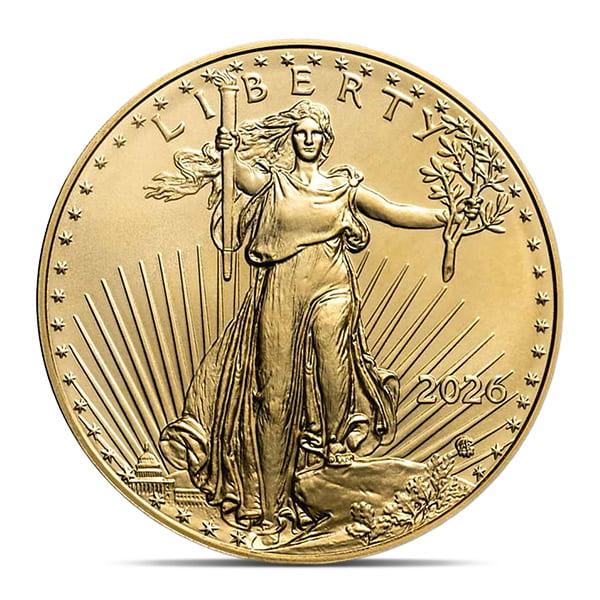 2026 1/2 Oz American Gold Eagle Coin 22k Purity
