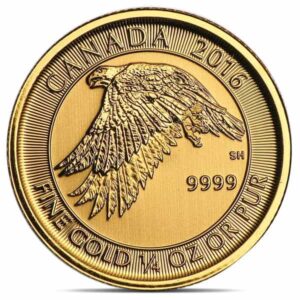 2016 RCM White Falcon - 1/4 Oz., .9999 Pure Gold