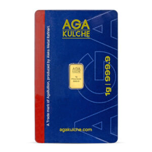AgaBullion Gold Bar, 1 Gram, .9999 Pure