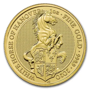 2020 Queen's Beast White Horse - 1 oz .9999 Pure GOLD