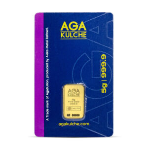 AgaBullion Gold Bar, 5 Gram, .9999 Pure in Assay Package