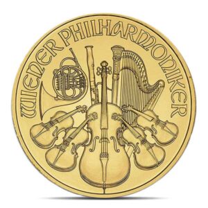 1/10 Ounce Austrian Philharmonic - Gold, .9999 Pure