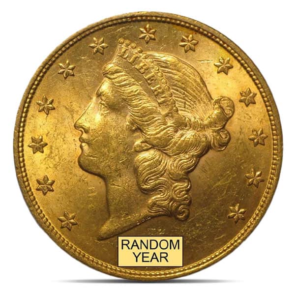 $20 Liberty U.S. Gold (1849-1907), Brilliant Uncirculated (BU)