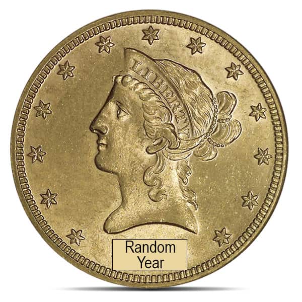 $10 U.S. Liberty Gold Coins, Cleaned/Jewelry Grade