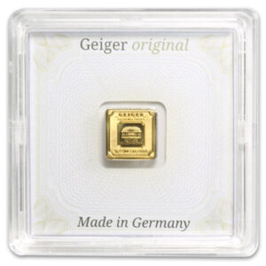 Geiger GOLD Bar - 1 Gram .9999 Pure, in Assay