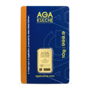AgaBullion Gold Bar, 10 Gram, .9999 Pure in Assay Package