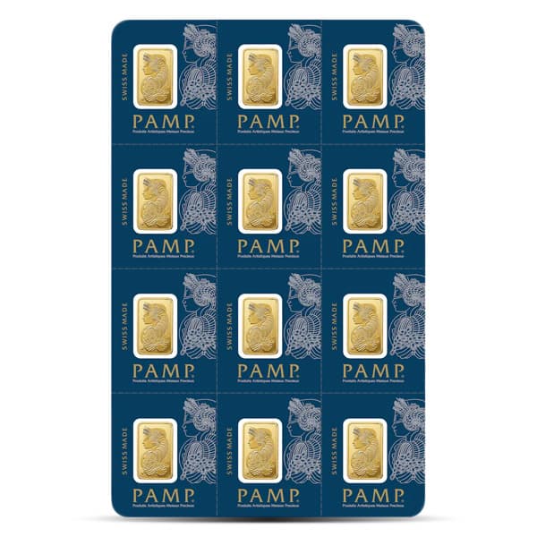 PAMP Multigram+12 Gold Bars - Qty 12 x 1g Bars .9999 Pure PAMP Multigram+12 Gold Bars - Qty 12 x 1g Bars .9999 Pure PAMP Multigram+12 Gold Bars - Qty 12 x 1g Bars .9999 Pure PAMP Multigram+12 Gold Bars - Qty 12 x 1g Bars .9999 Pure