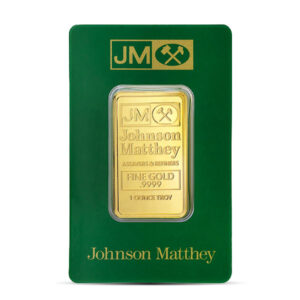 Johnson Matthey Gold Bar, 1 Troy Oz, .9999 Pure (Minted; New in Assay)