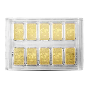 Canadian 10 x 1/10 Oz Legal Tender Gold Bar Set, In Assay, .9999 Pure, Date Our Choice