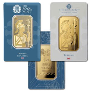 The Royal Mint Britannia Gold Bar, 1 Troy Oz, .9999 Pure