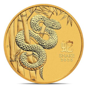 Perth Mint Lunar Series - 2025 Year of the Snake, 1/10 Troy Oz .9999 Gold