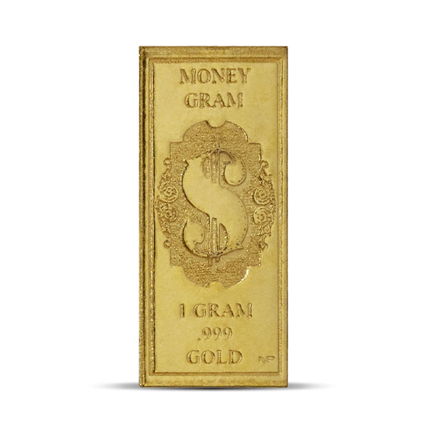 Money Gram 1 Gram Gold Bar - .999 Pure