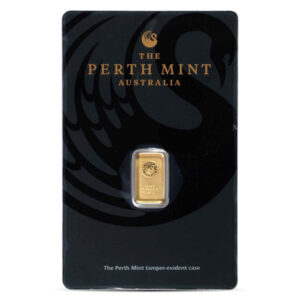 Perth Gold Bar, 1 Gram, .9999 Pure in Assay Package