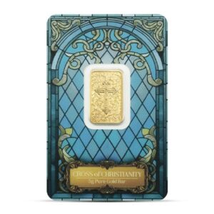 PAMP Suisse Christian Cross Gold Bar, 5 Gram, .9999 Pure