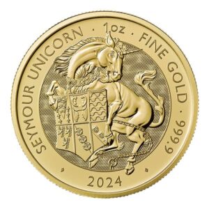 2024 British Royal Mint Tudor Beasts; Seymour Unicorn - 1 Oz Gold Coin .9999 Pure