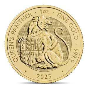 2025 British Royal Mint Tudor Beasts; Tudor Panther - 1 Oz Gold Coin .9999 Pure