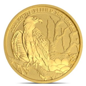 1/4 Oz Gold Australian White Bellied Eagle Coin, .9999 Pure