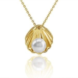 14K Akoya Pearl Surf Shell Pendant