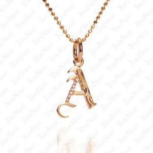 14K Koa Nani Initial Pendant