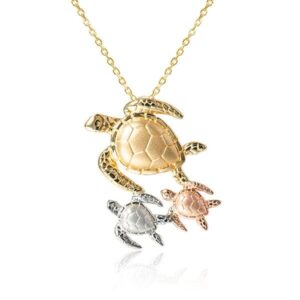 14K Ohana Honu Pendant