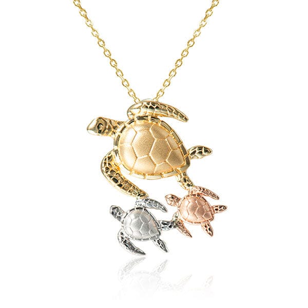 14K Ohana Honu Pendant