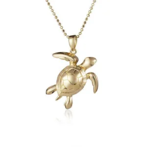 14K Paia Honu Necklace
