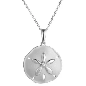 14K Sunset Sand Dollar Pendant