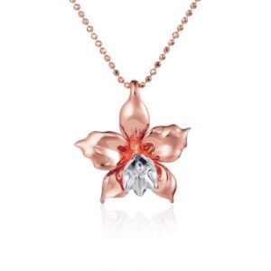 14K Orchid Pendant