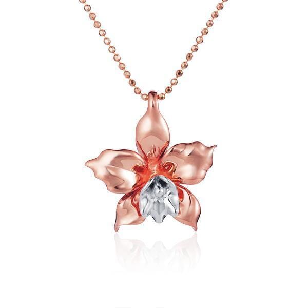 14K Orchid Pendant